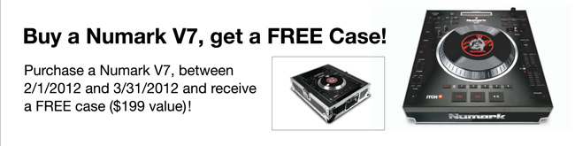 Numark V7 Free Case Offer!  