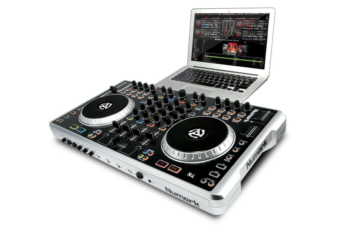 Numark N4 DJコントローラー リアルミキサ搭載 4デッキ-